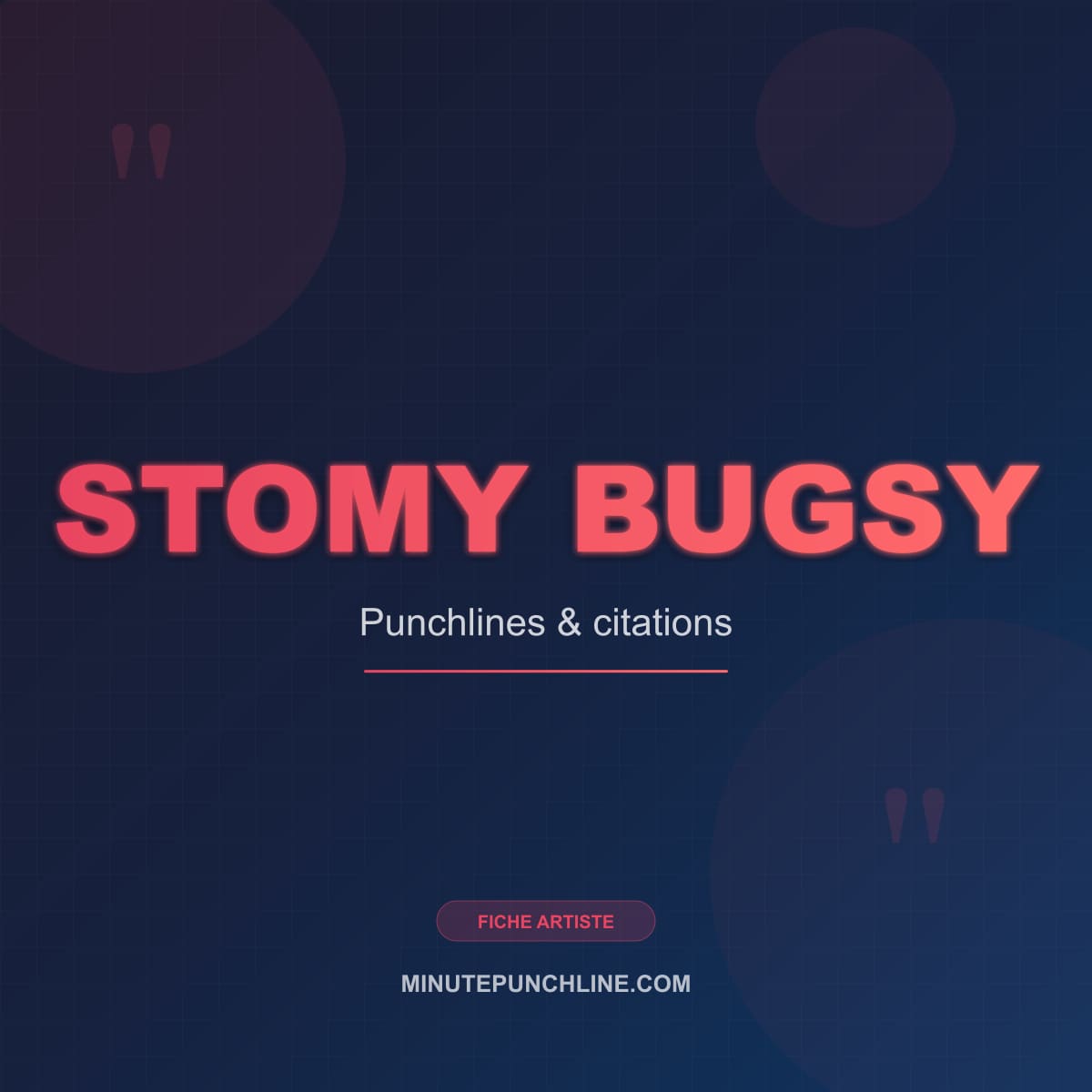 Portrait de Stomy Bugsy