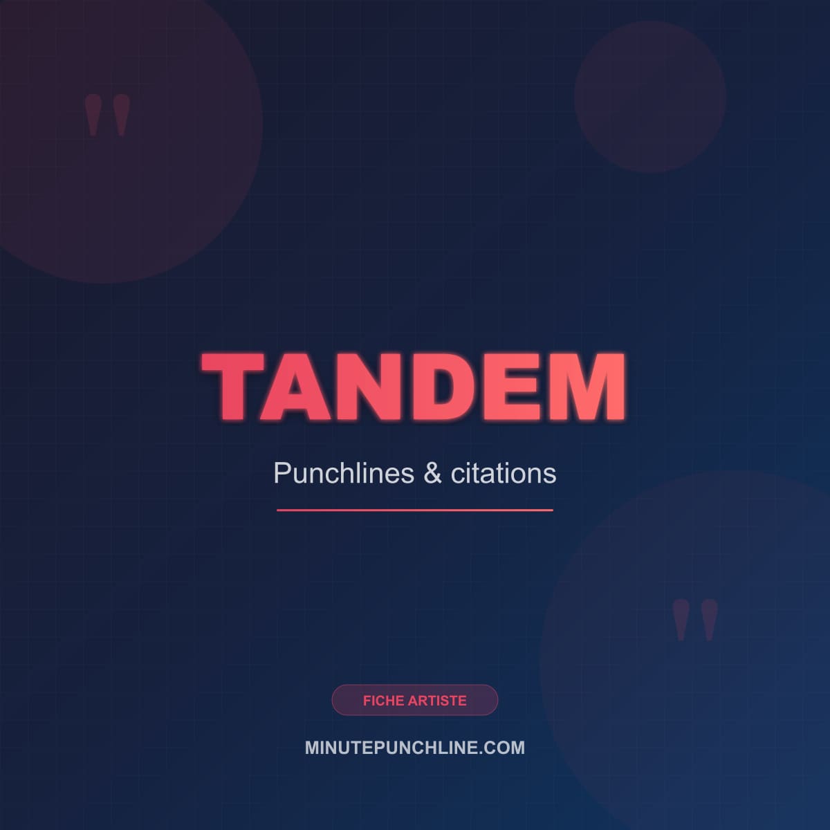 Portrait de Tandem