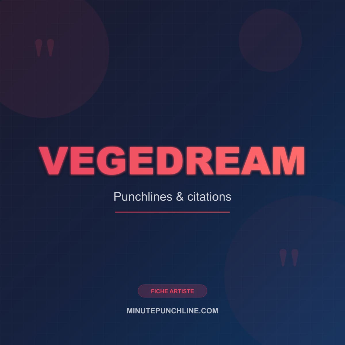Portrait de Vegedream