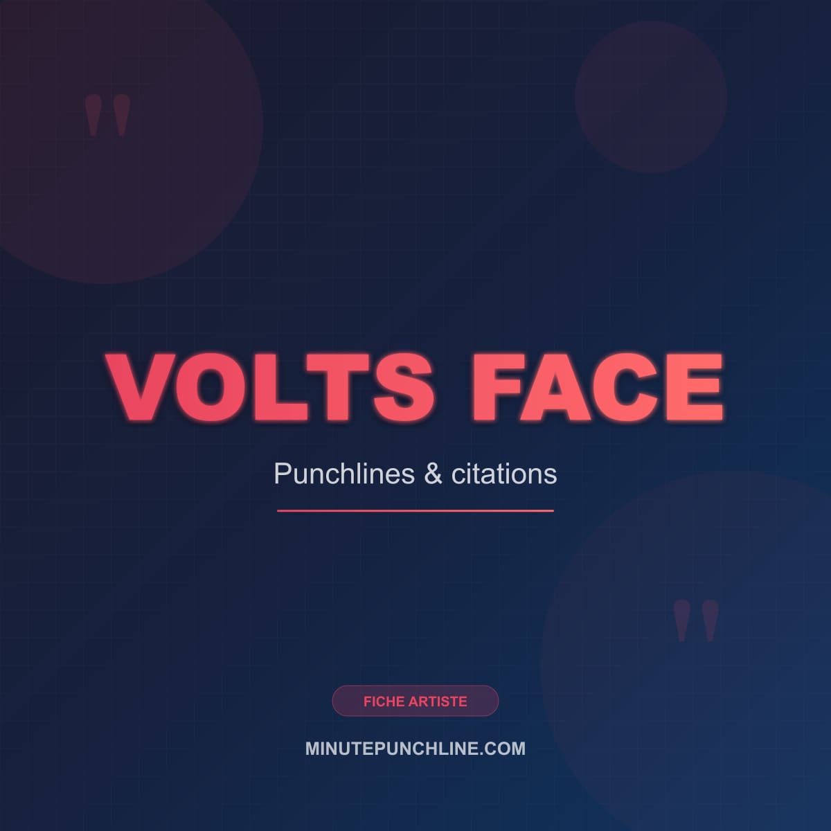 Portrait de Volts Face