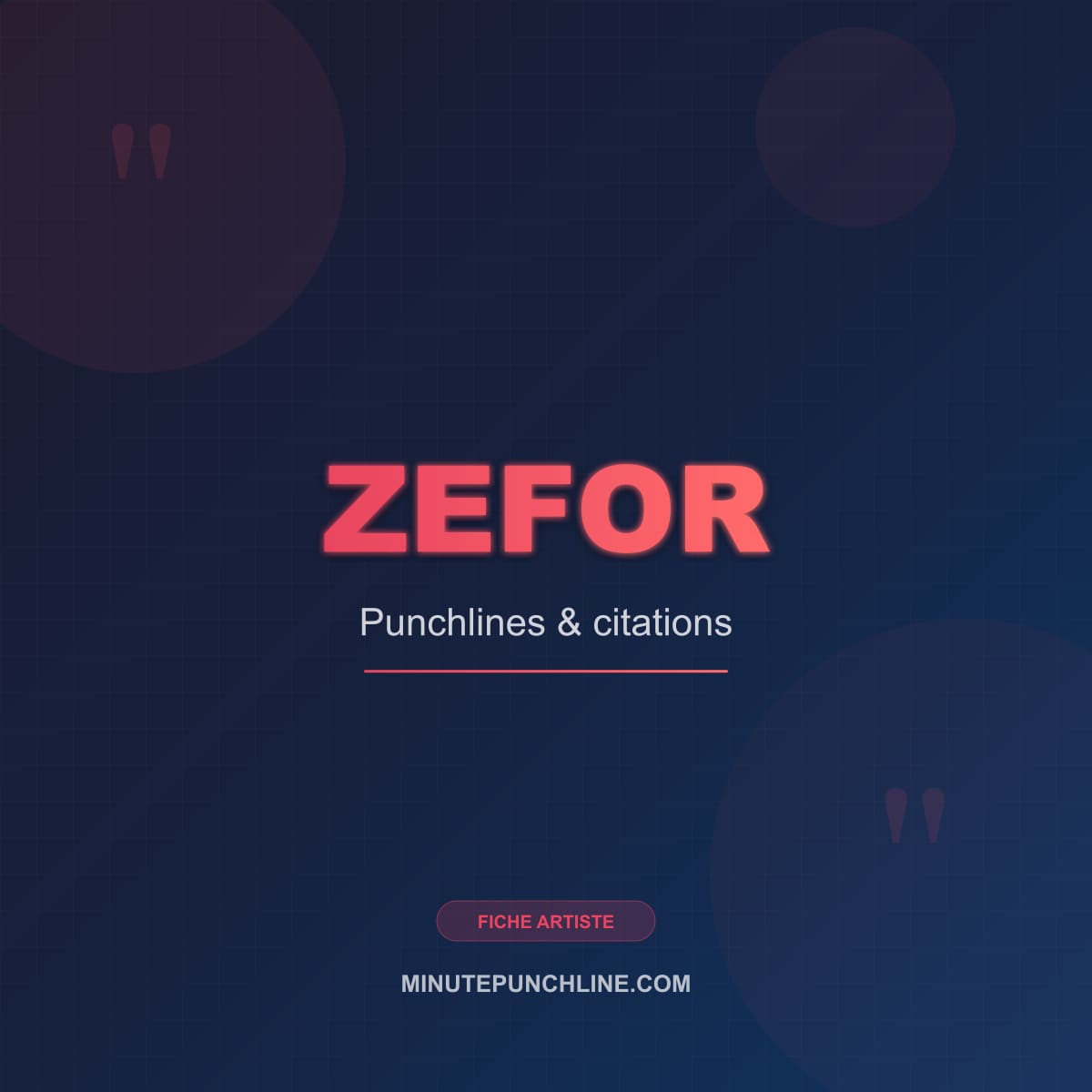 Portrait de Zefor