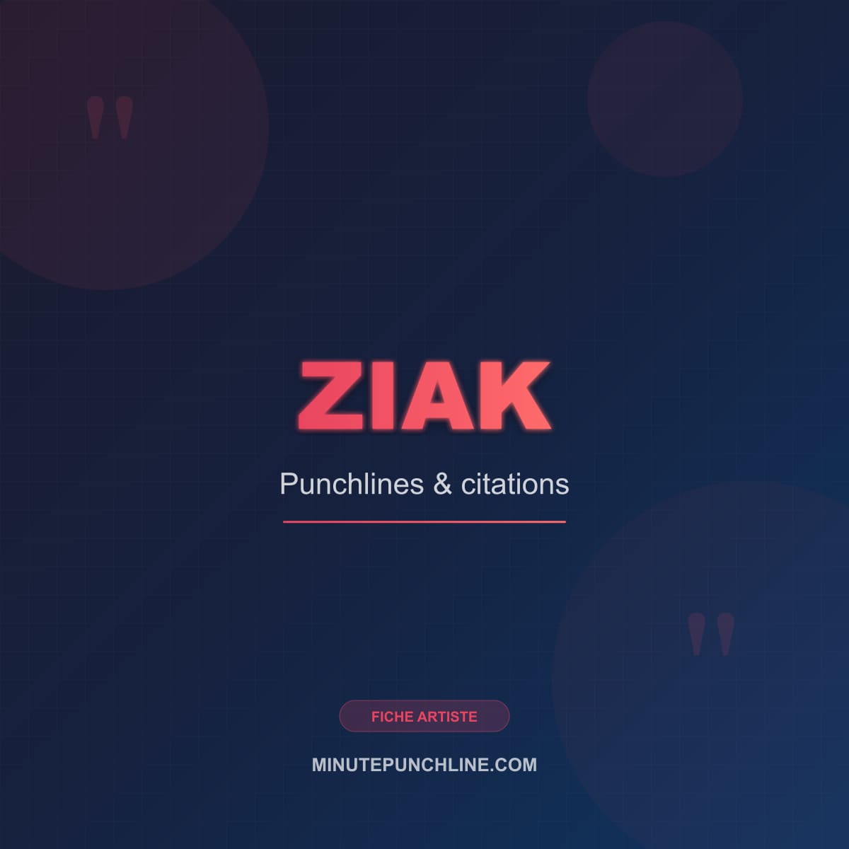 Portrait de Ziak