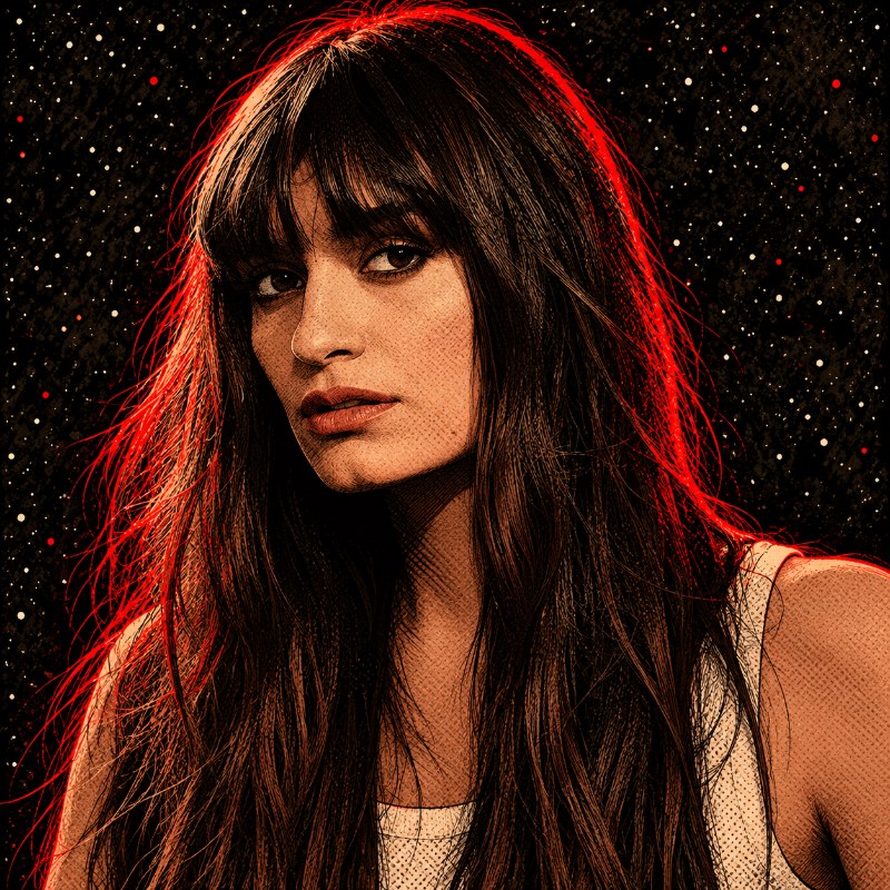 Portrait illustré de Clara Luciani