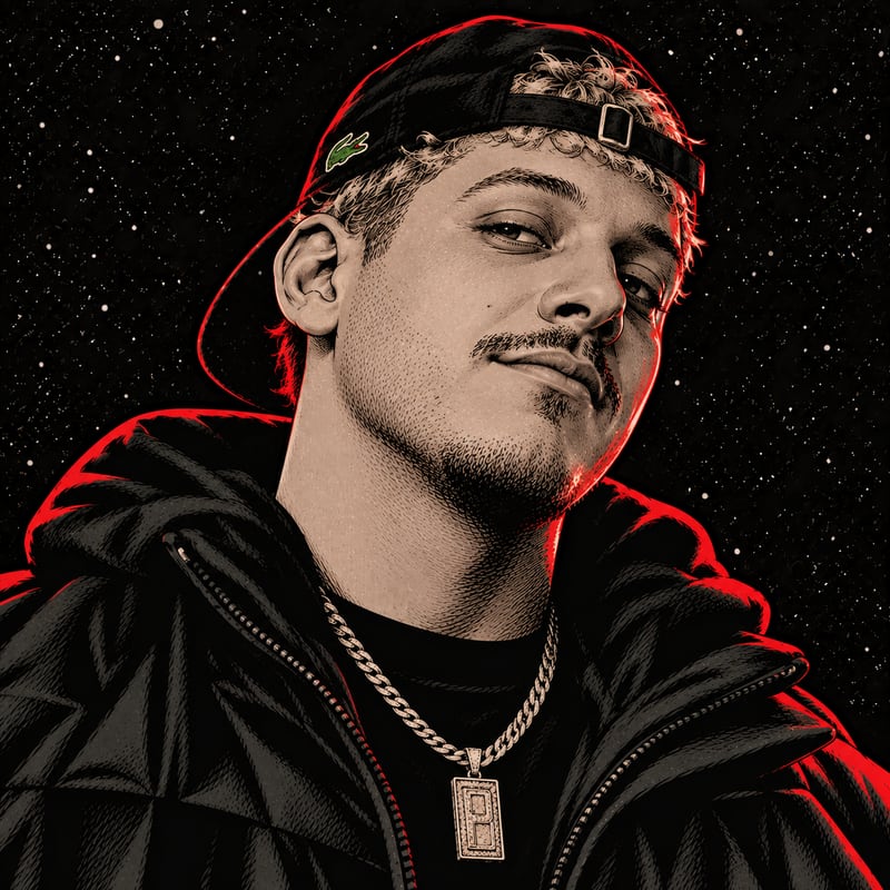 Portrait illustré de PLK