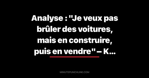Analyse : "Je veux pas brûler des voitures, mais en construire, puis en vendre" – Kery James