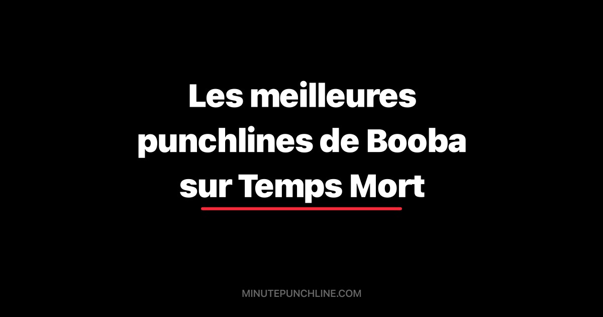 Les meilleures punchlines de Booba sur Temps Mort
