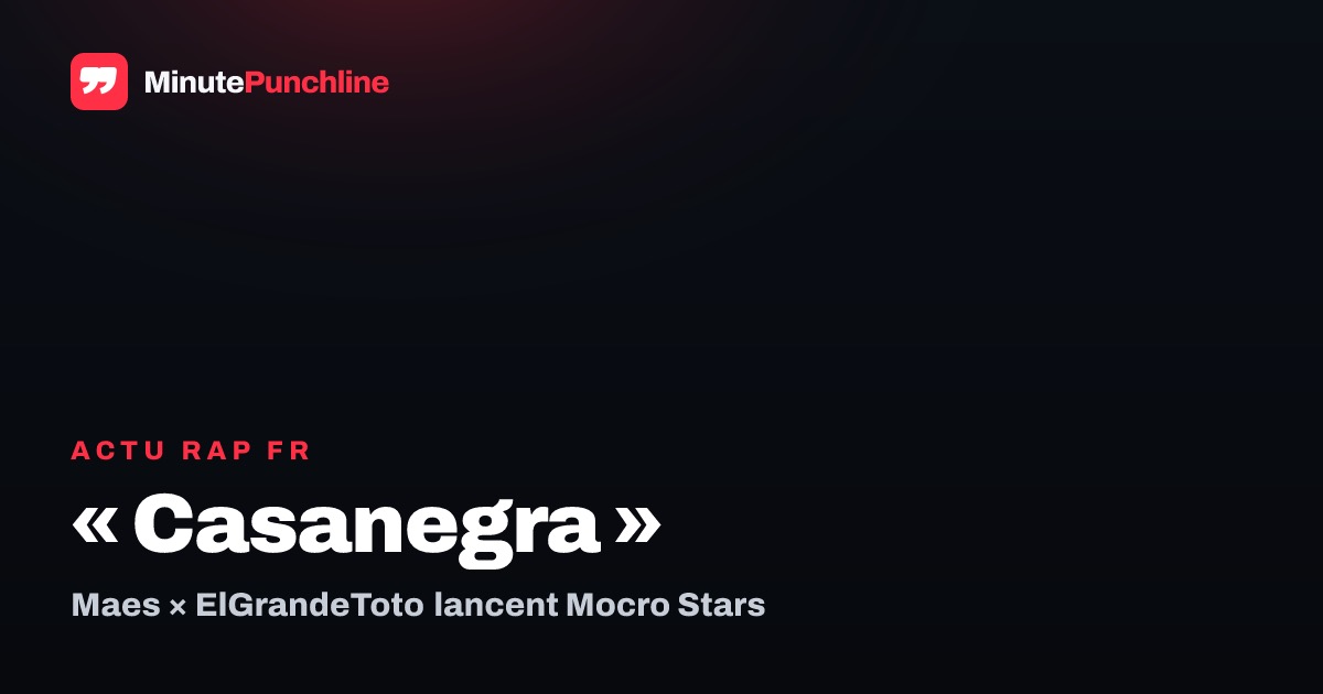 « Casanegra » : ElGrandeToto tend le micro à Maes pour ouvrir Mocro Stars