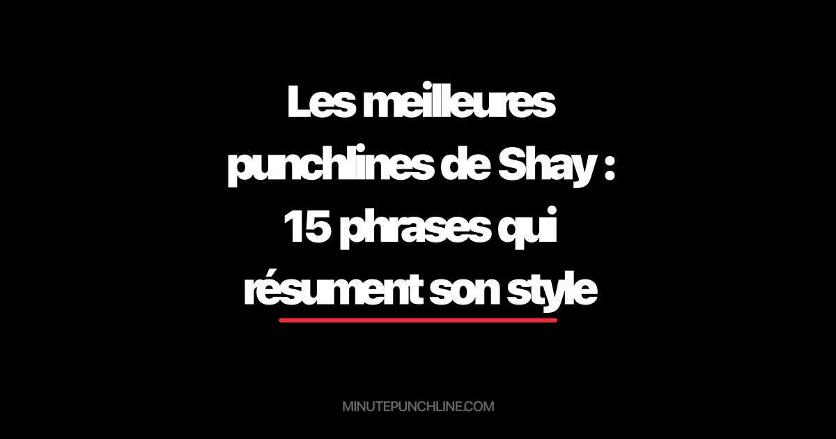 Les meilleures punchlines de Shay : 15 phrases qui résument son style