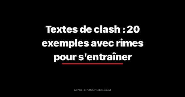 Textes de clash : 20 exemples avec rimes pour s'entraîner