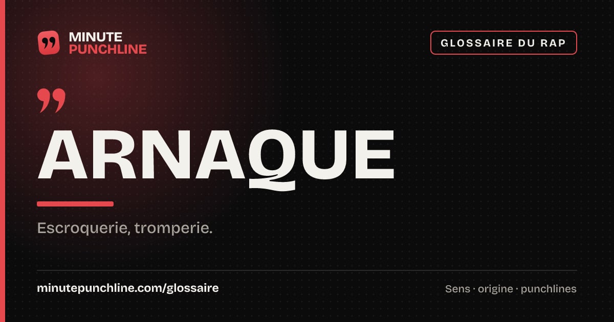 Arnaque - signification et origine