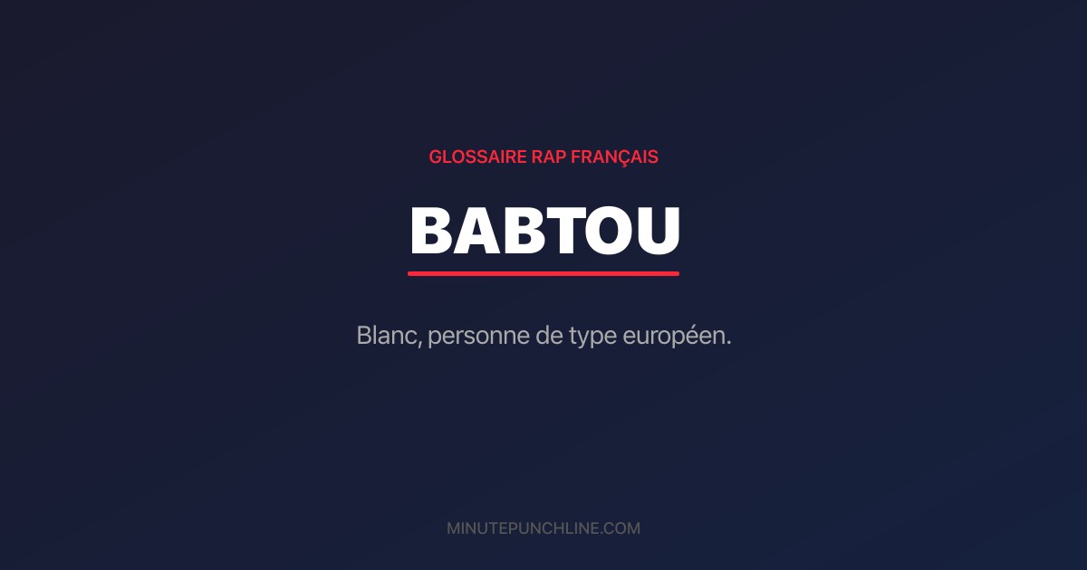 Babtou - signification et origine