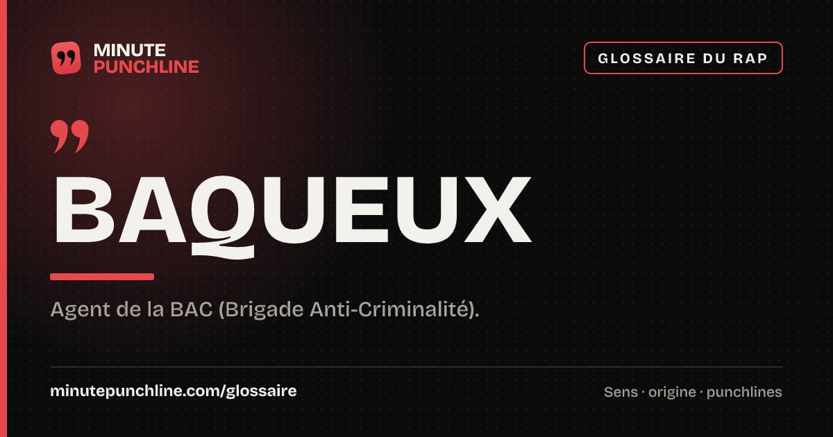 Baqueux - signification et origine