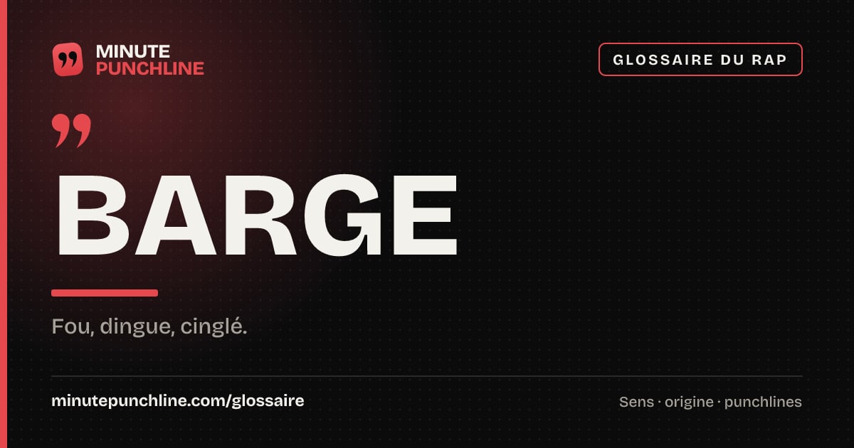 Barge - signification et origine
