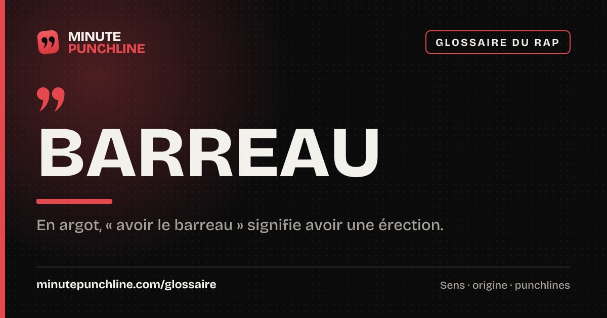 Barreau - signification et origine