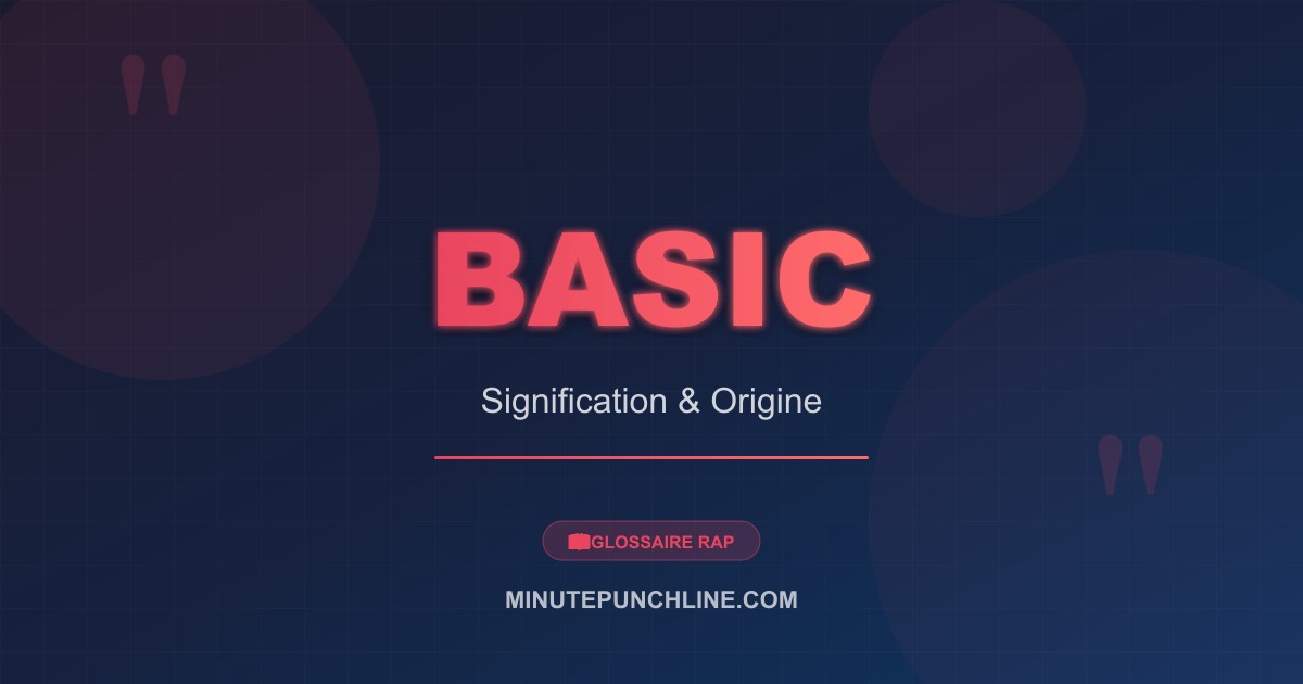 Basic - signification et origine
