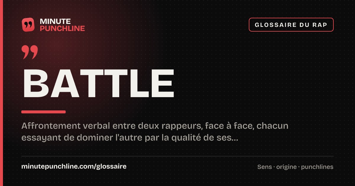 Battle - signification et origine