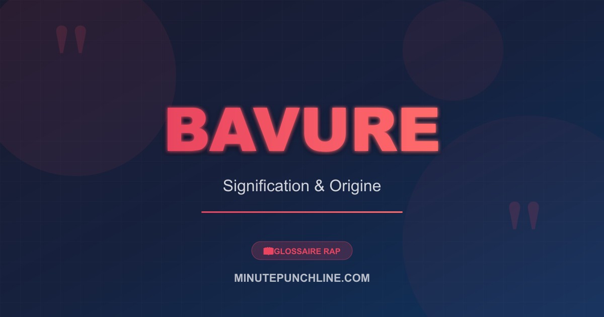 Bavure - signification et origine