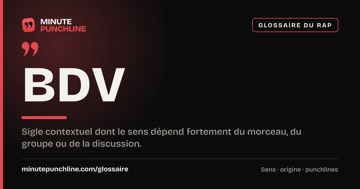 BDV - signification et origine