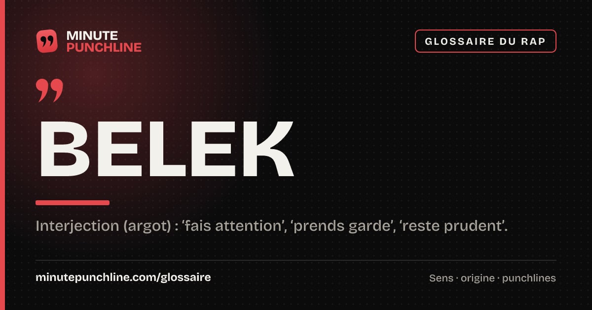 Belek - signification et origine