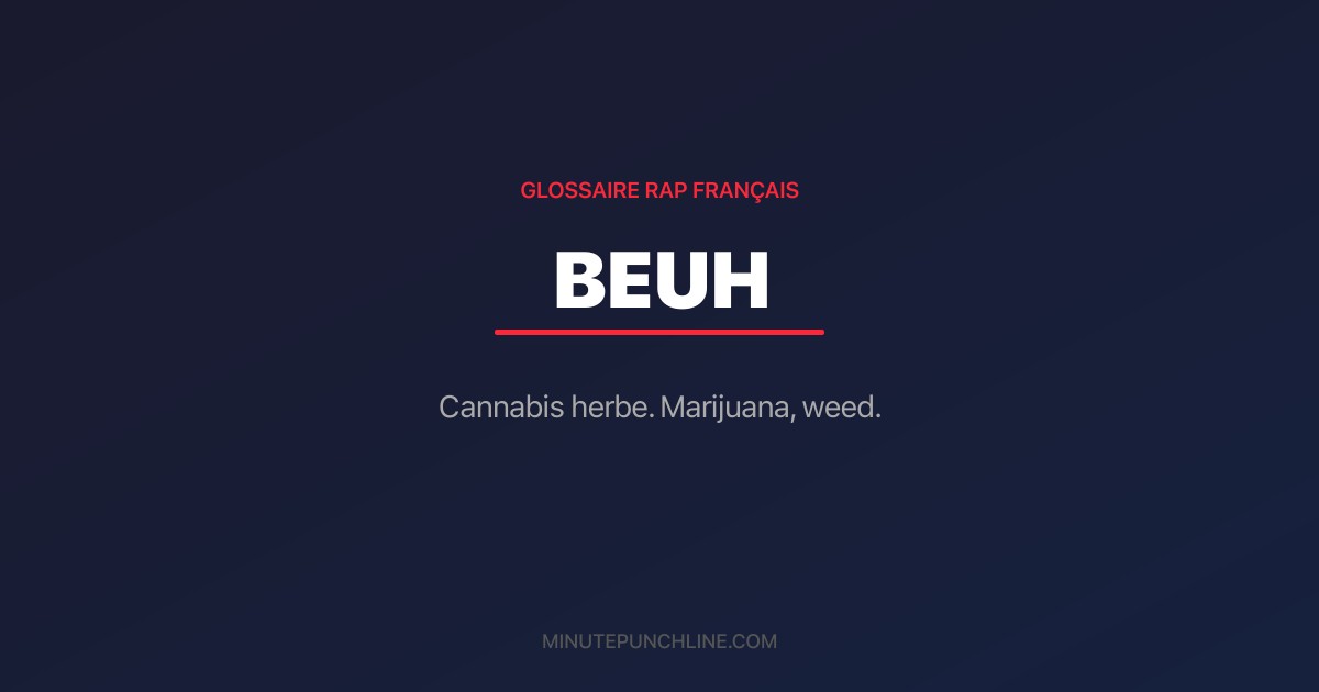 Beuh - signification et origine