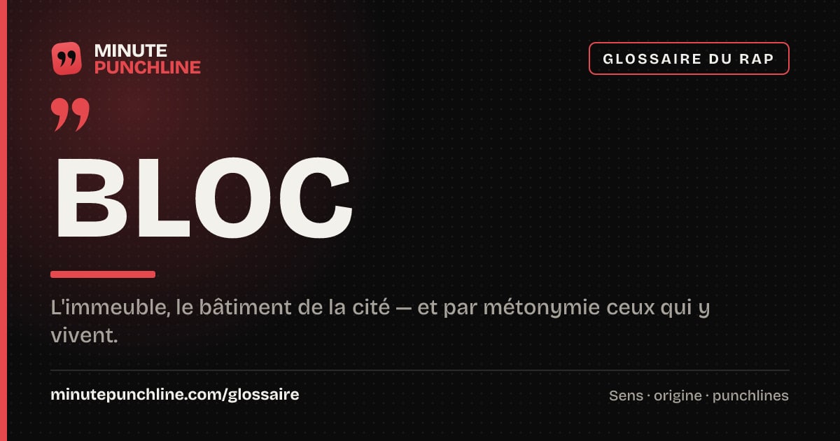 Bloc - signification et origine