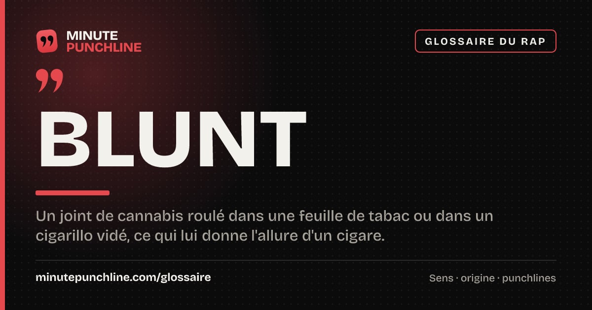 Blunt - signification et origine
