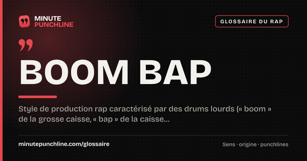Boom Bap - signification et origine