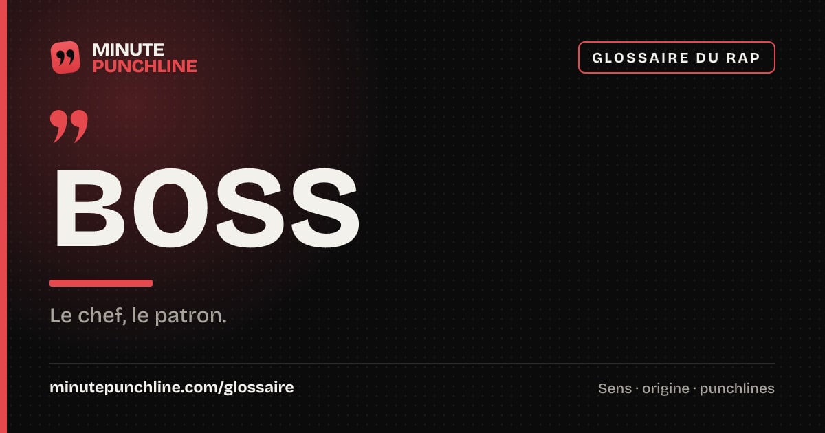Boss - signification et origine