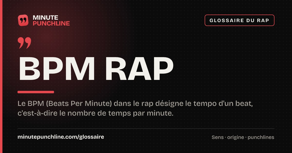 BPM Rap - signification et origine