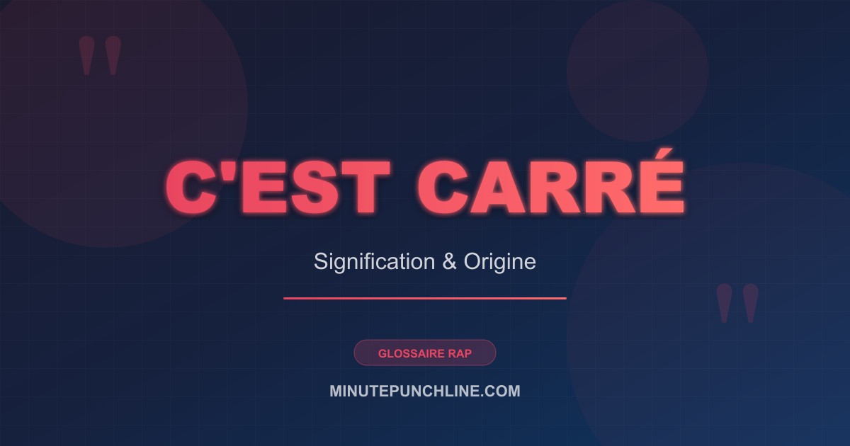 C'est carré - signification et origine