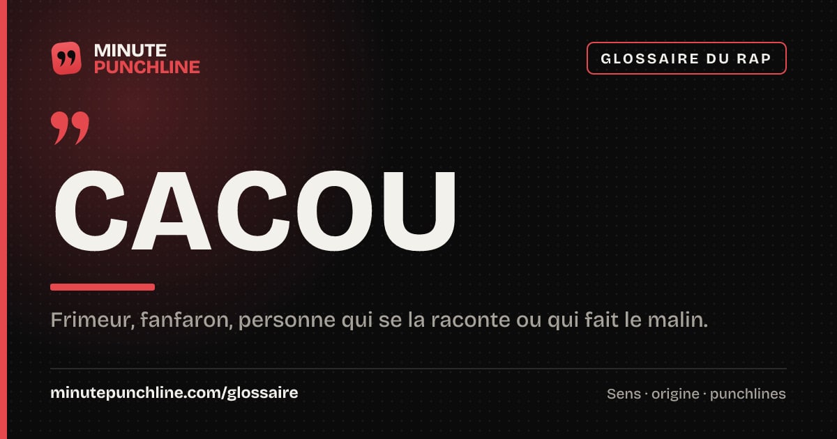Cacou - signification et origine