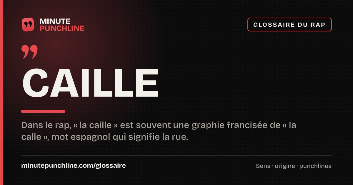 Caille - signification et origine