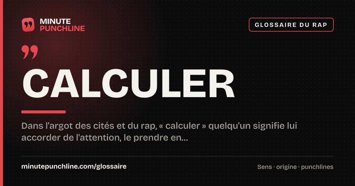 Calculer - signification et origine