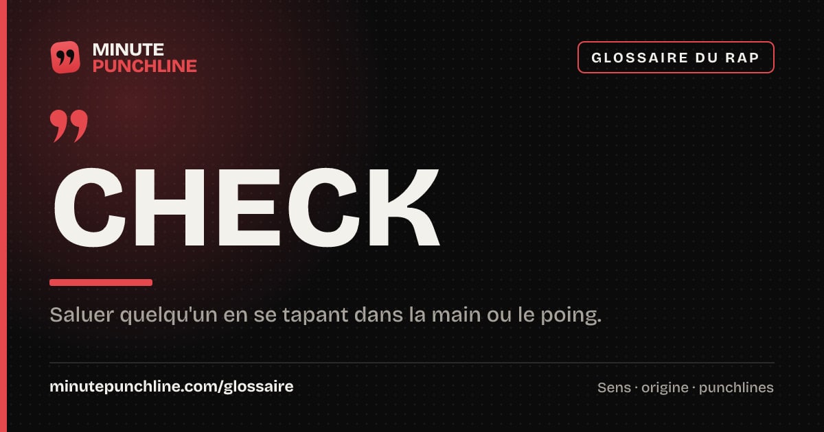 Check - signification et origine