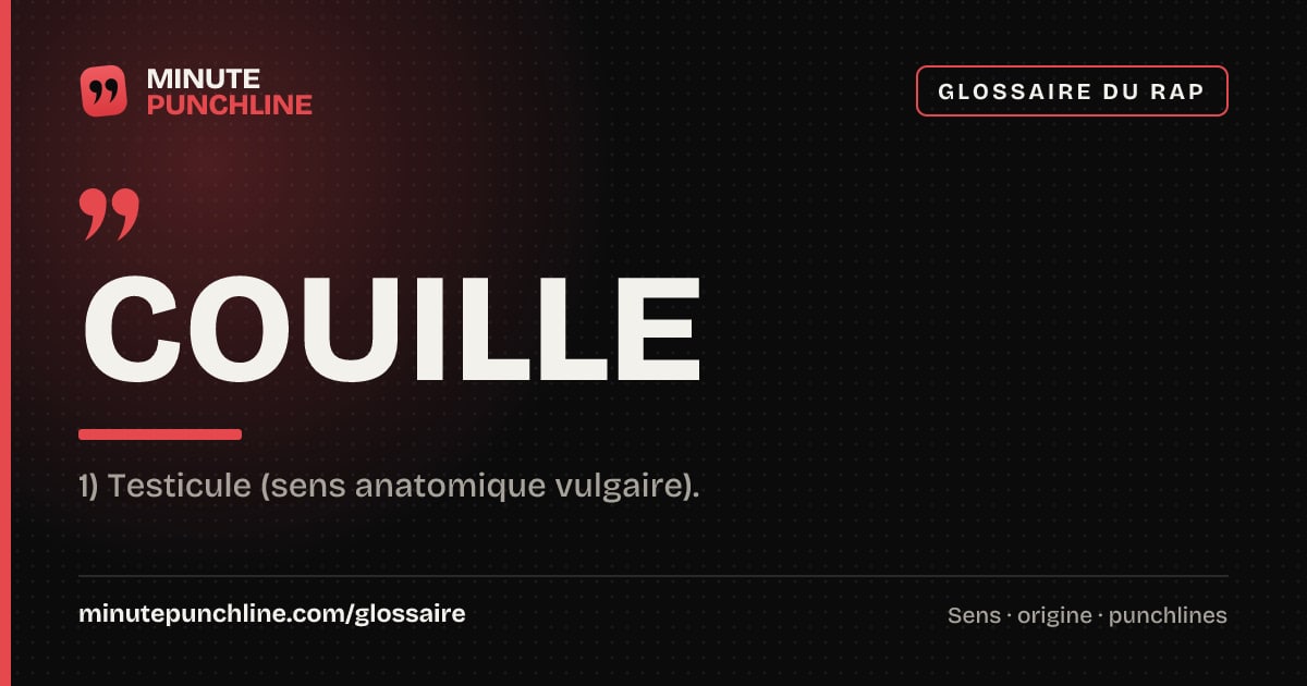 Couille - signification et origine