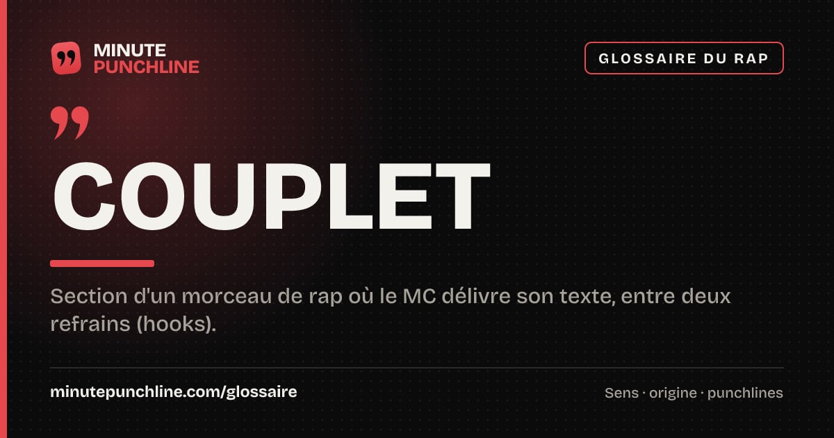 Couplet - signification et origine