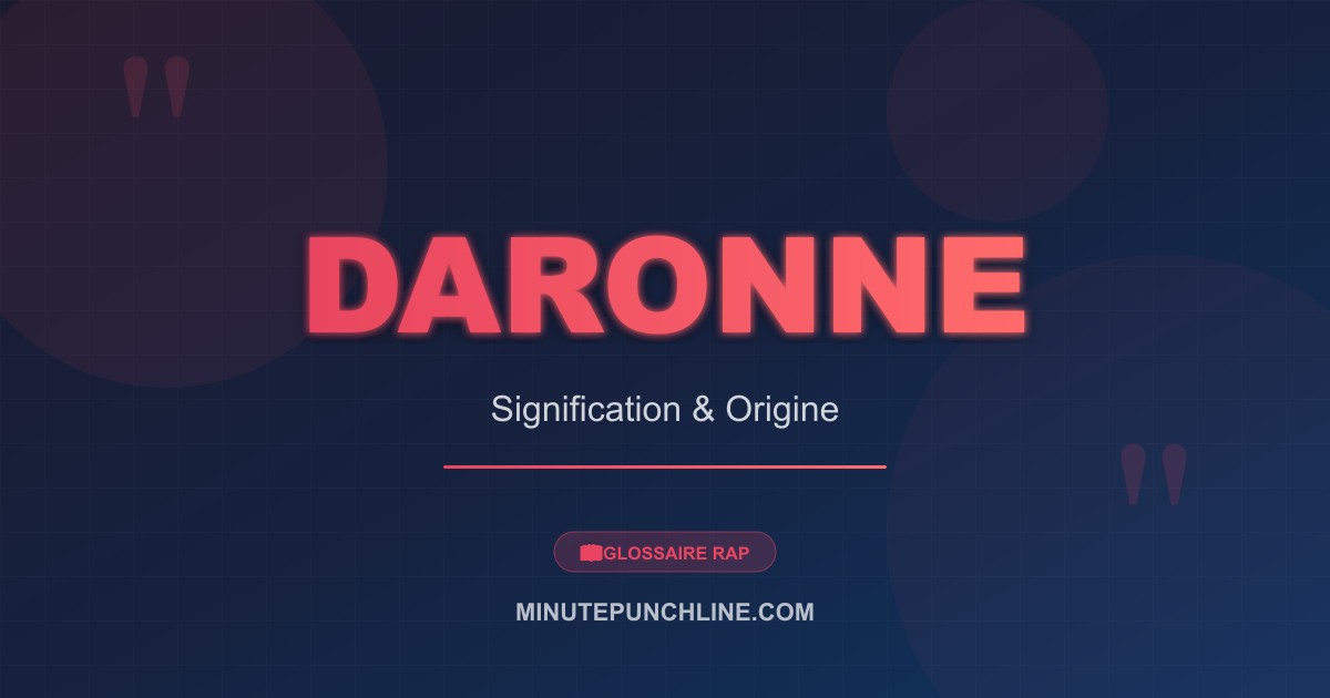 Daronne - signification et origine