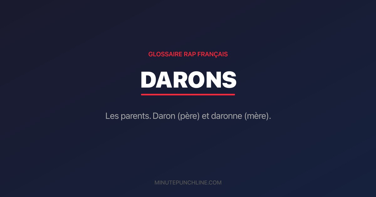 darons - signification et origine