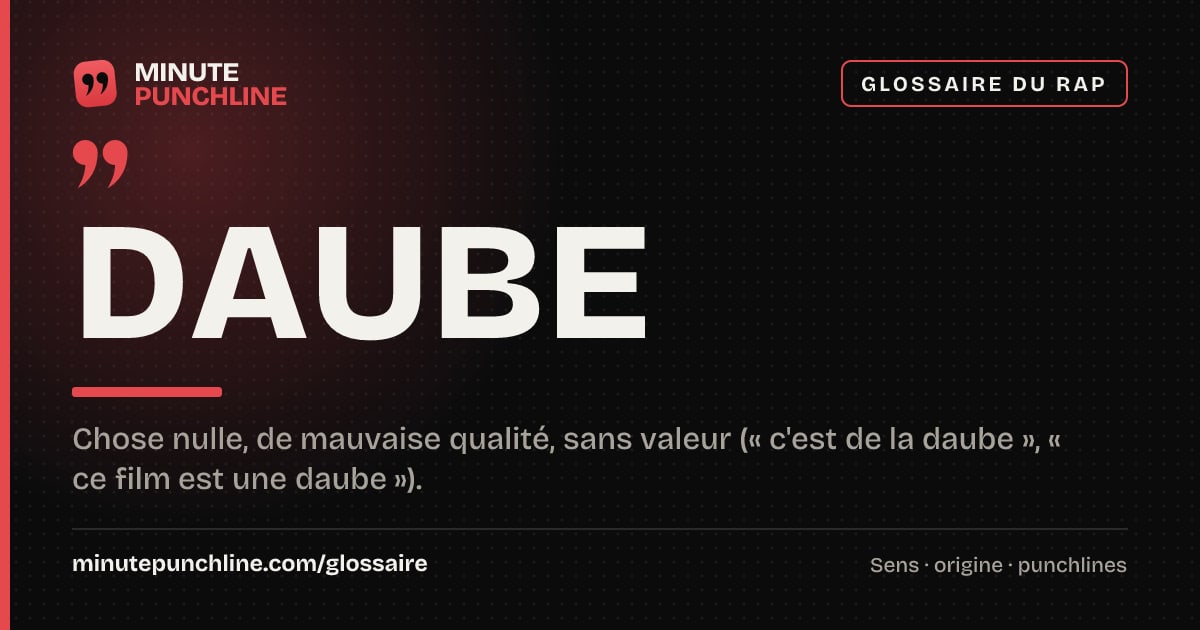 Daube - signification et origine