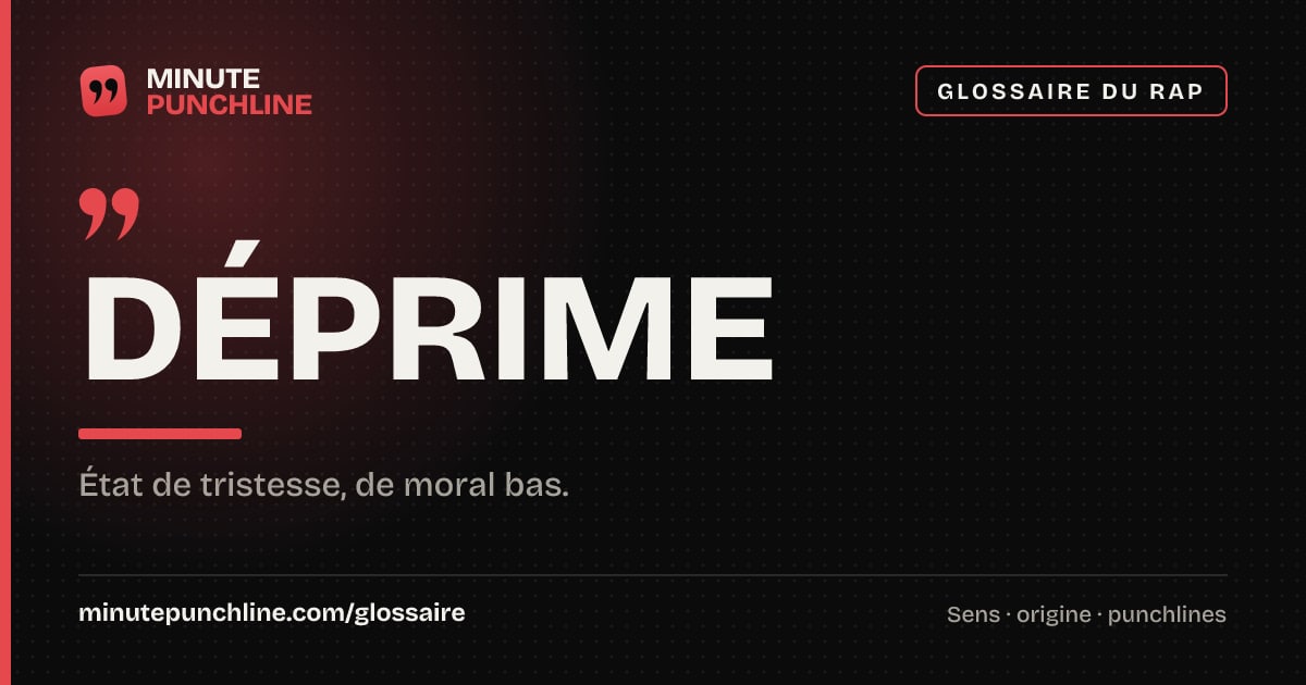Déprime - signification et origine