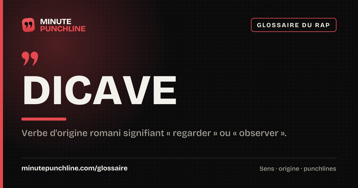 Dicave - signification et origine