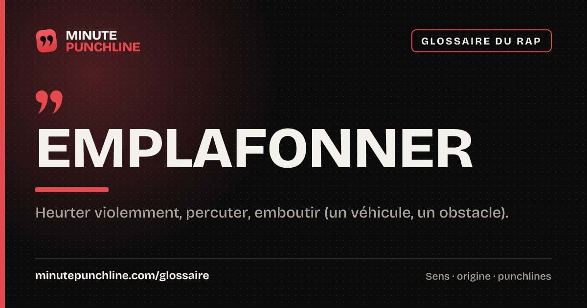 Emplafonner - signification et origine