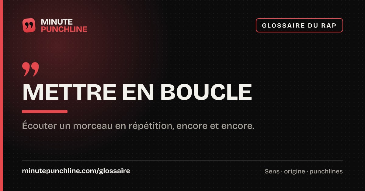 Mettre en boucle - signification et origine
