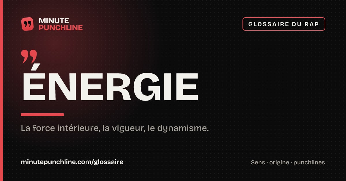 Énergie - signification et origine