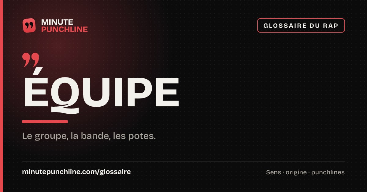Équipe - signification et origine