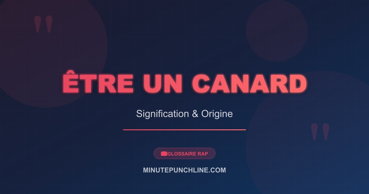 Être un canard - signification et origine