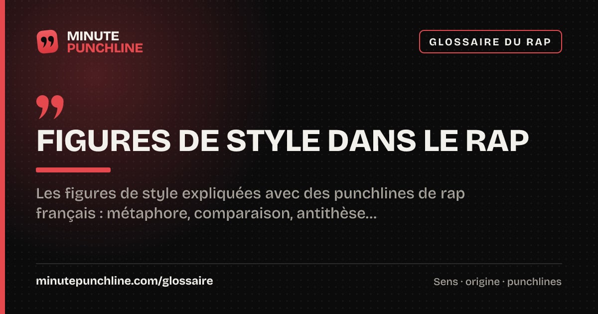 Figures de style dans le rap - signification et origine