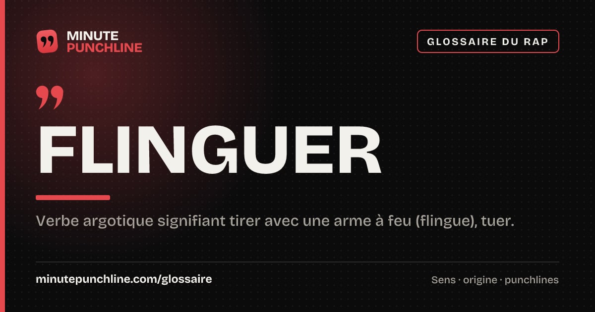 Flinguer - signification et origine