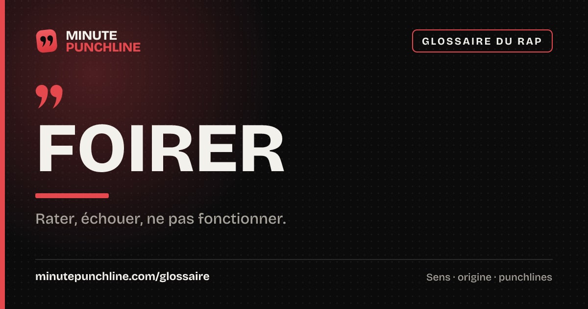 foirer - signification et origine