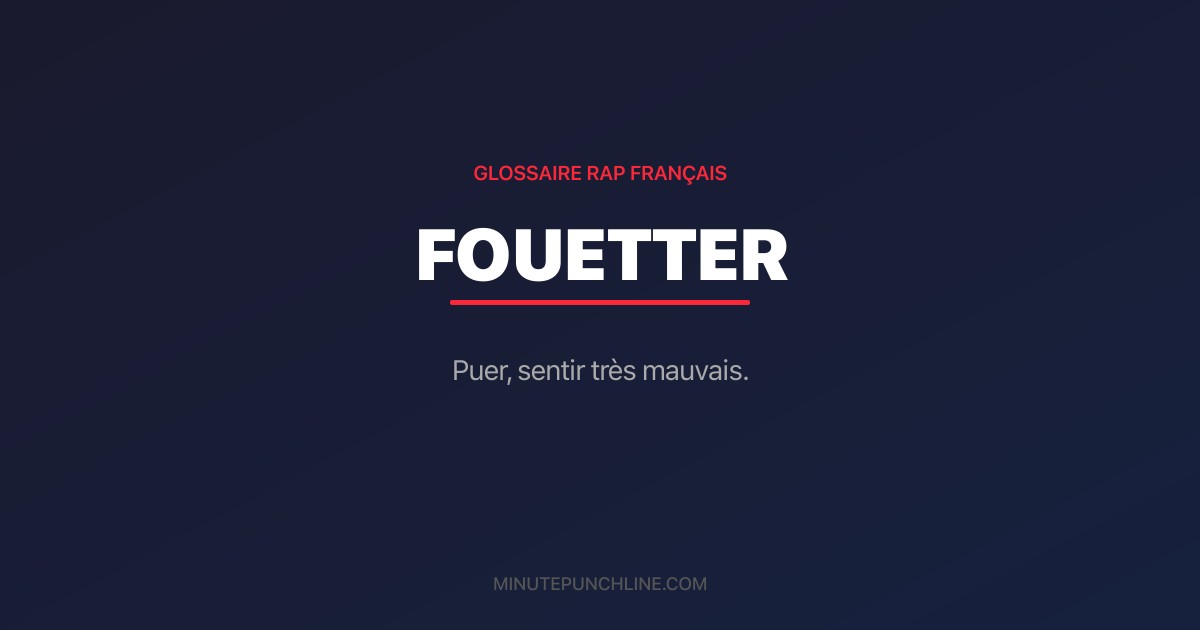 fouetter - signification et origine